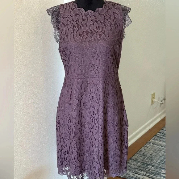 Xhilaration Dusty Lavender Round Neck Sleeveless Midi Dress - Picture 1 of 6